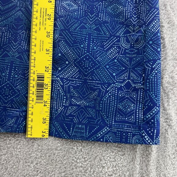 Tittle Nine Dress Womens 8 Blue Square Neck Build-In Bra Padded Zip Active - Picture 10 of 13